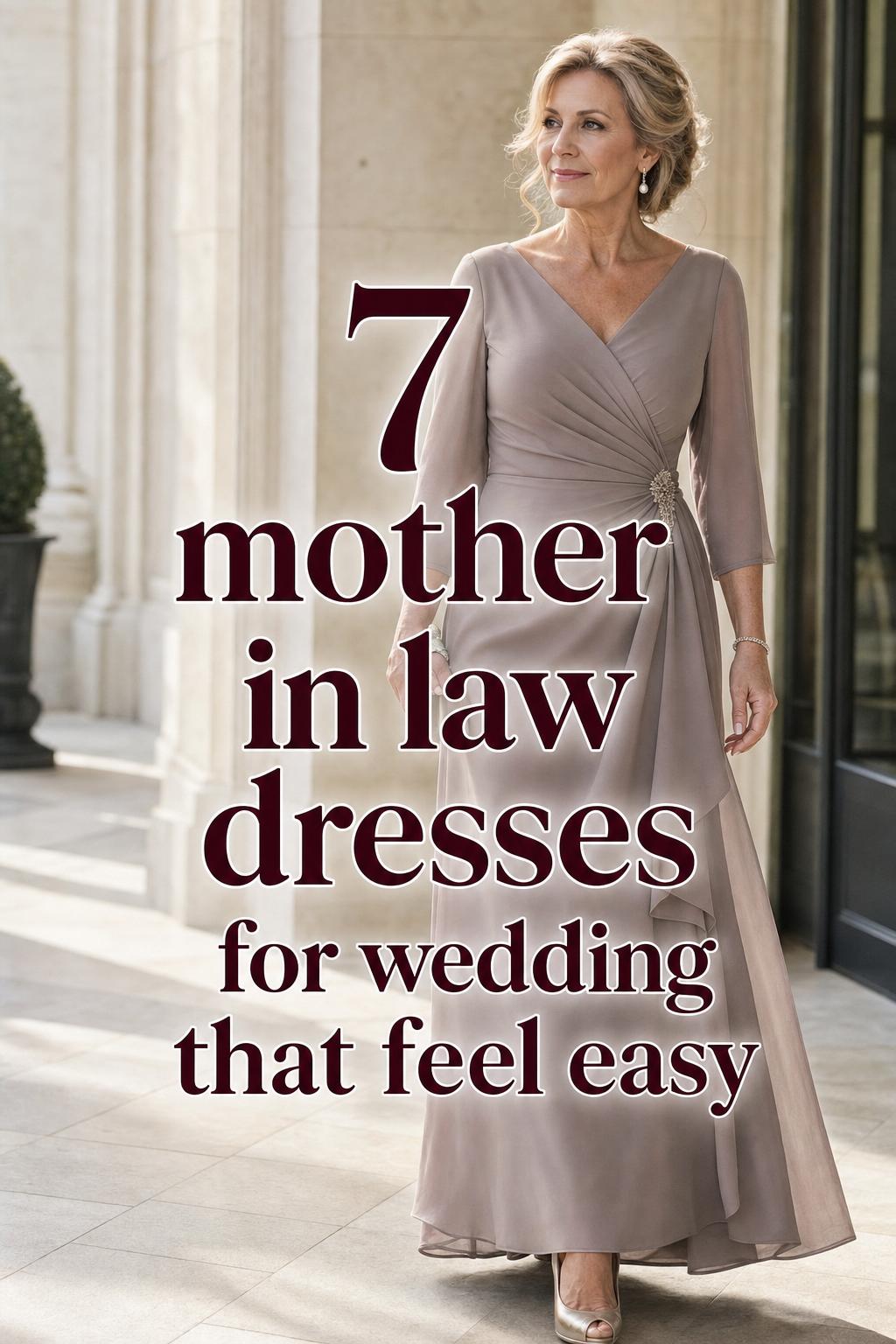 Elegant mature woman in navy satin dress in luxury corridor, mother in law dresses for wedding fashion editorial