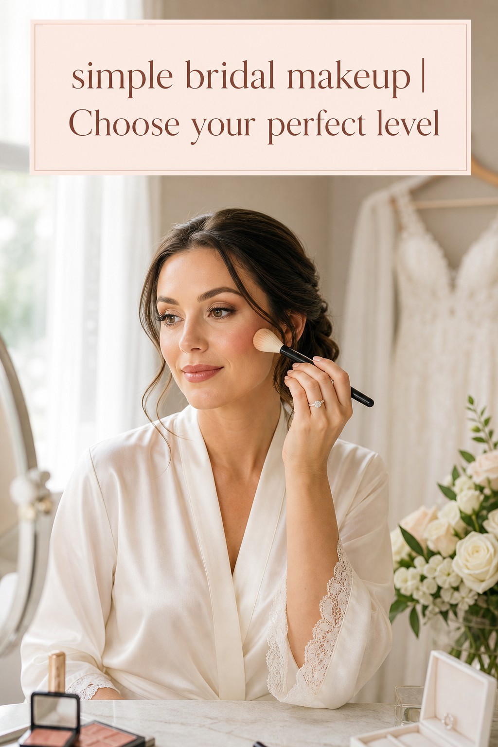 simple bridal makeup with a polished natural finish