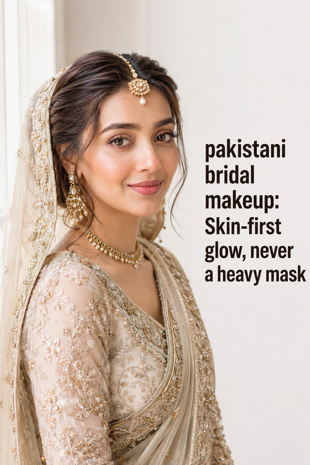 pakistani bridal makeup trial with foundation swatches and lip colors