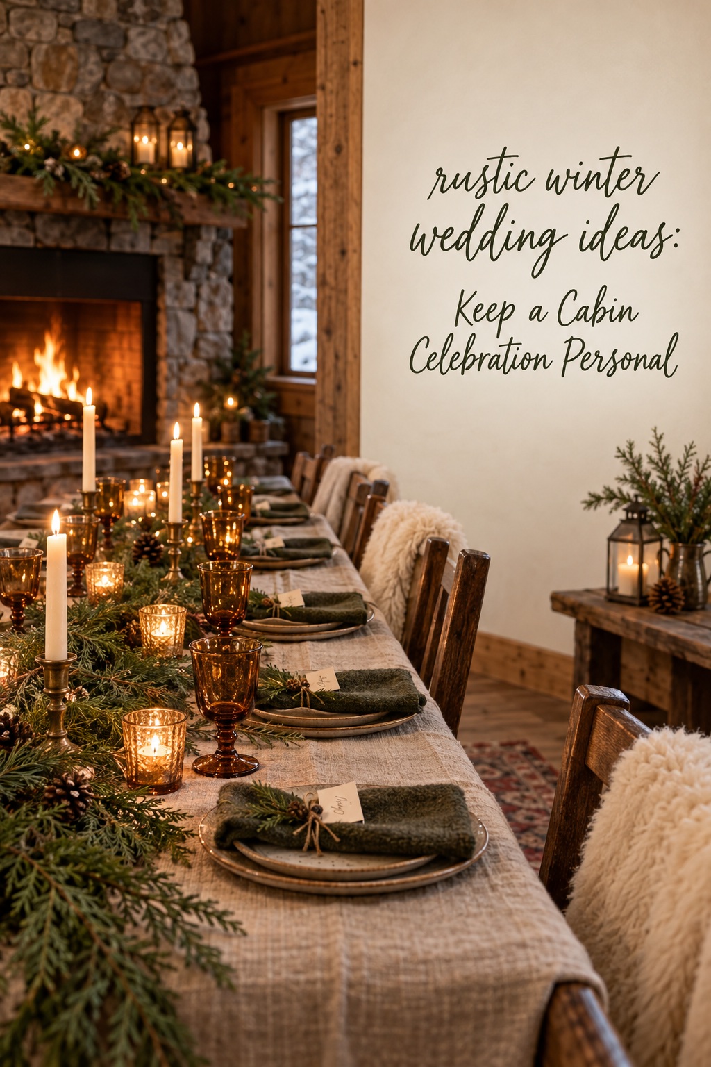 rustic winter wedding ideas for an intimate cabin celebration