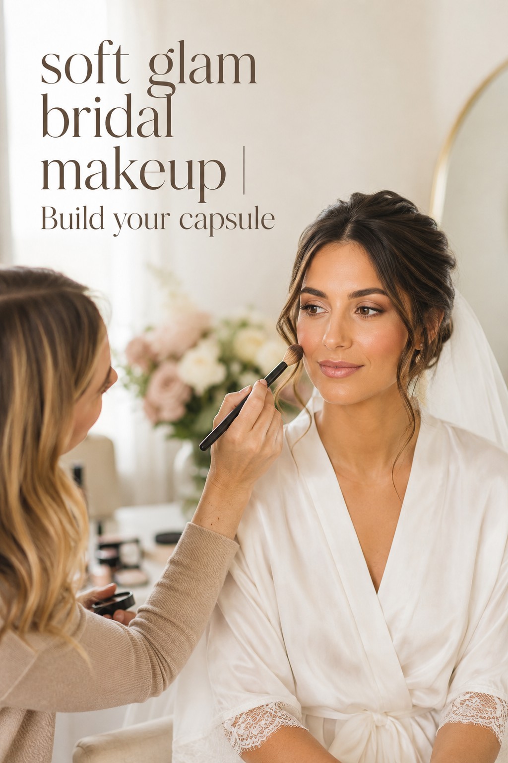 soft glam bridal makeup capsule with luminous skin and artist