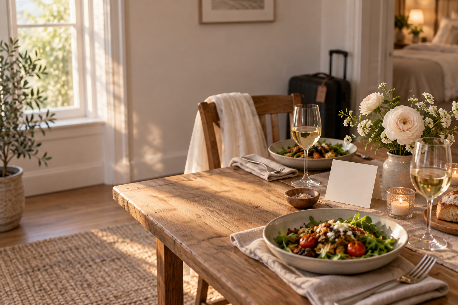 bridal shower gifts for bride with a quiet post-wedding meal for two