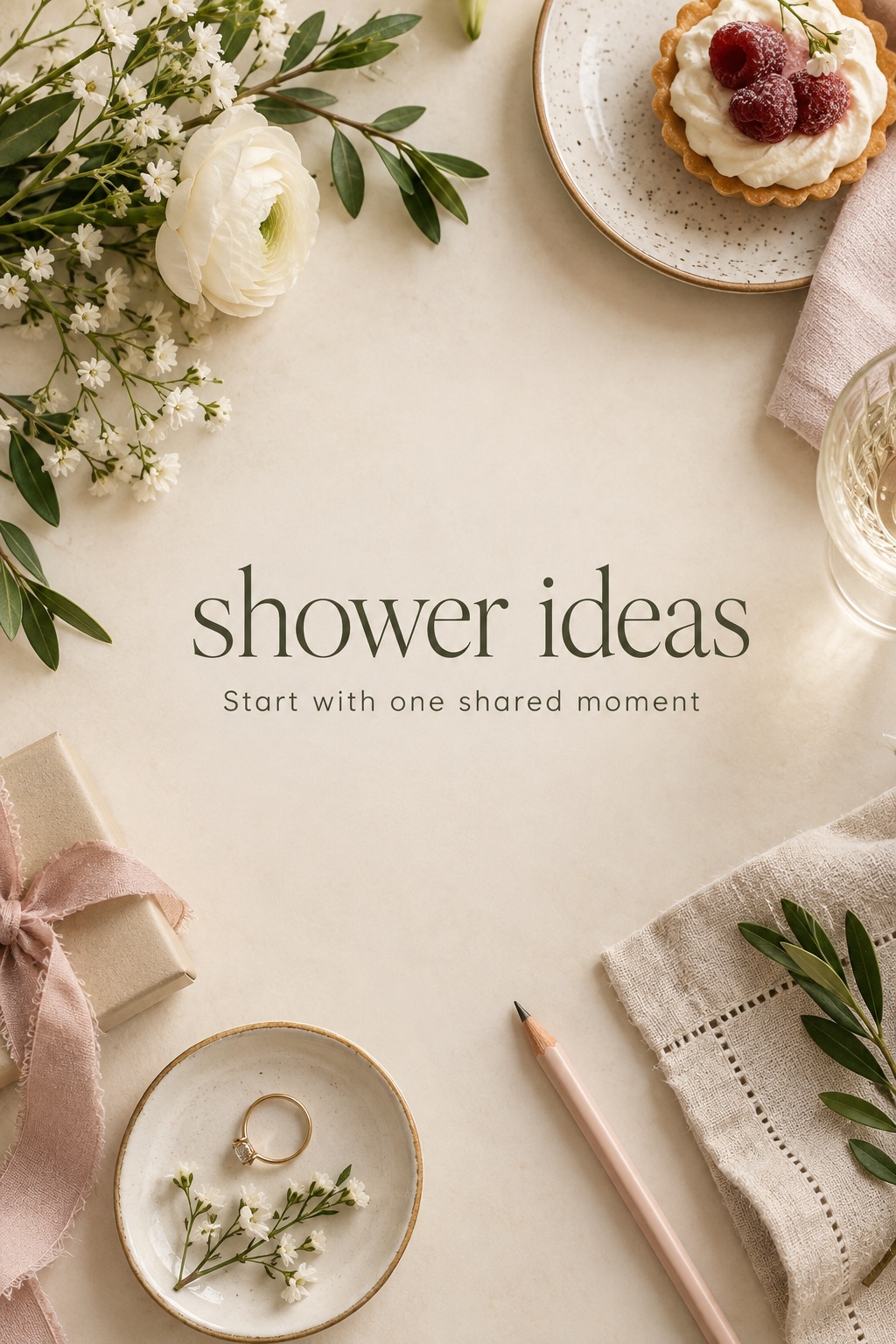 shower ideas invitation and place setting for a personal celebration