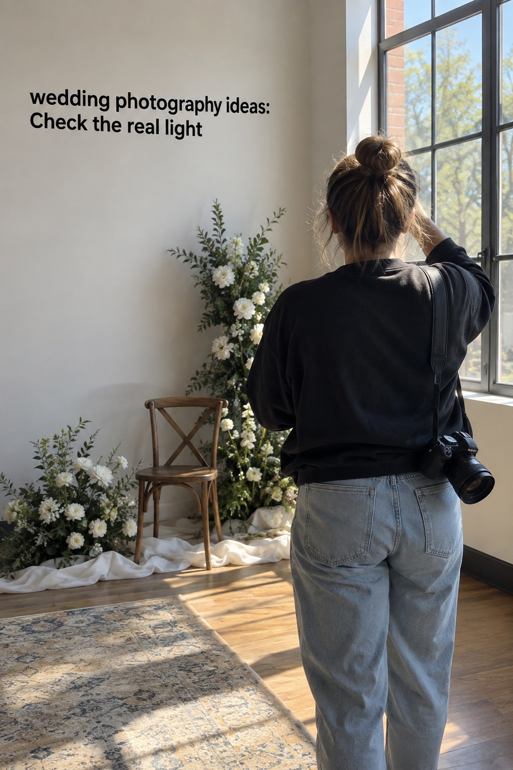 wedding photography ideas checked in natural window light at an indoor venue